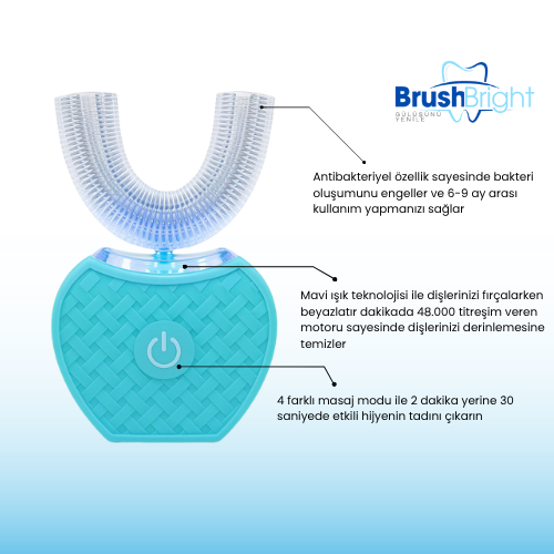 BrushBright - 360º Otomatik Diş Fırçası